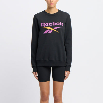 Reebok Women's Identity Big Logo Black Sweatshirt