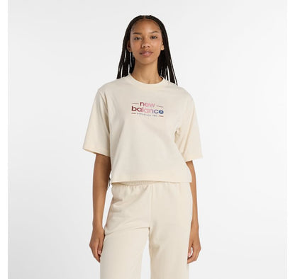New Balance Women's Reimagined Oversize Stone Tee