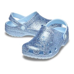 Crocs Kid's Classic Blue Glitter Clog