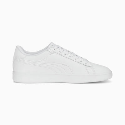 Puma Kid's Smash 3.0 Triple White Sneaker Shoes