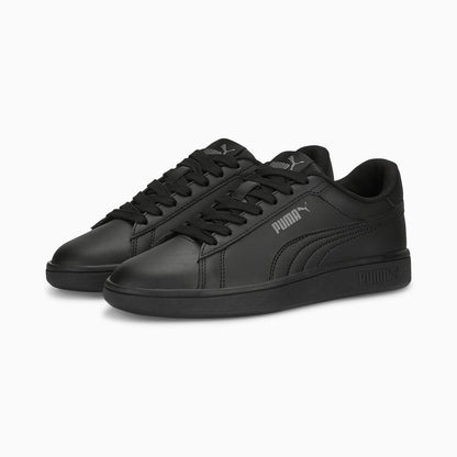 Puma Kids Smash 3.0 Triple Black Sneaker Shoes