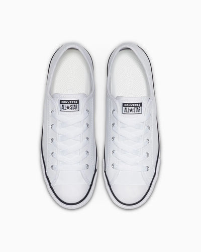 Converse Women's Chuck Taylor All-Star Dainty Low White Sneaker Shoes
