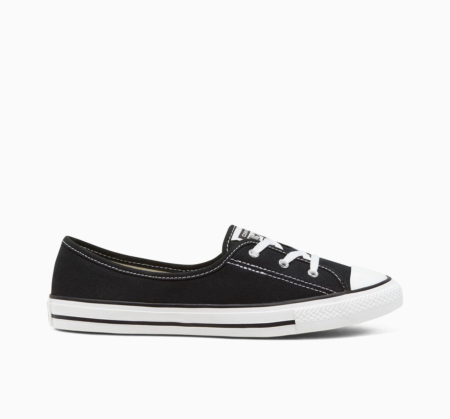 Converse Women's Chuck Taylor All Star Dainty Ballet Lace Black/White Sneaker Shoes