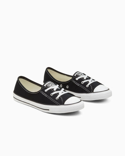 Converse Women's Chuck Taylor All Star Dainty Ballet Lace Black/White Sneaker Shoes