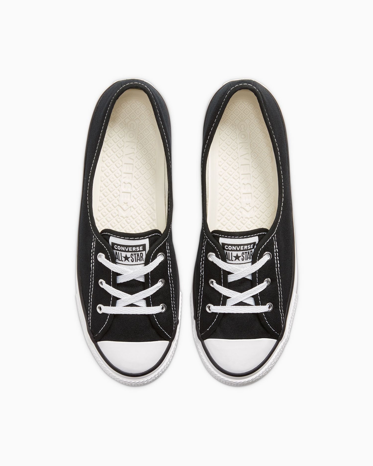Converse Women's Chuck Taylor All Star Dainty Ballet Lace Black/White Sneaker Shoes