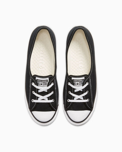 Converse Women's Chuck Taylor All Star Dainty Ballet Lace Black/White Sneaker Shoes