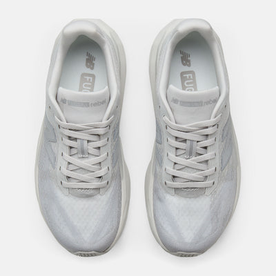 NEW BALANCE WOMEN'S FUELCELL REBEL V5 GREY/SILVER RUNNING SHOES