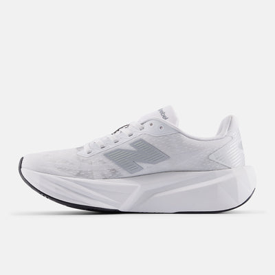 NEW BALANCE WOMEN'S FUELCELL REBEL V5 WHITE/SILVER RUNNING SHOES