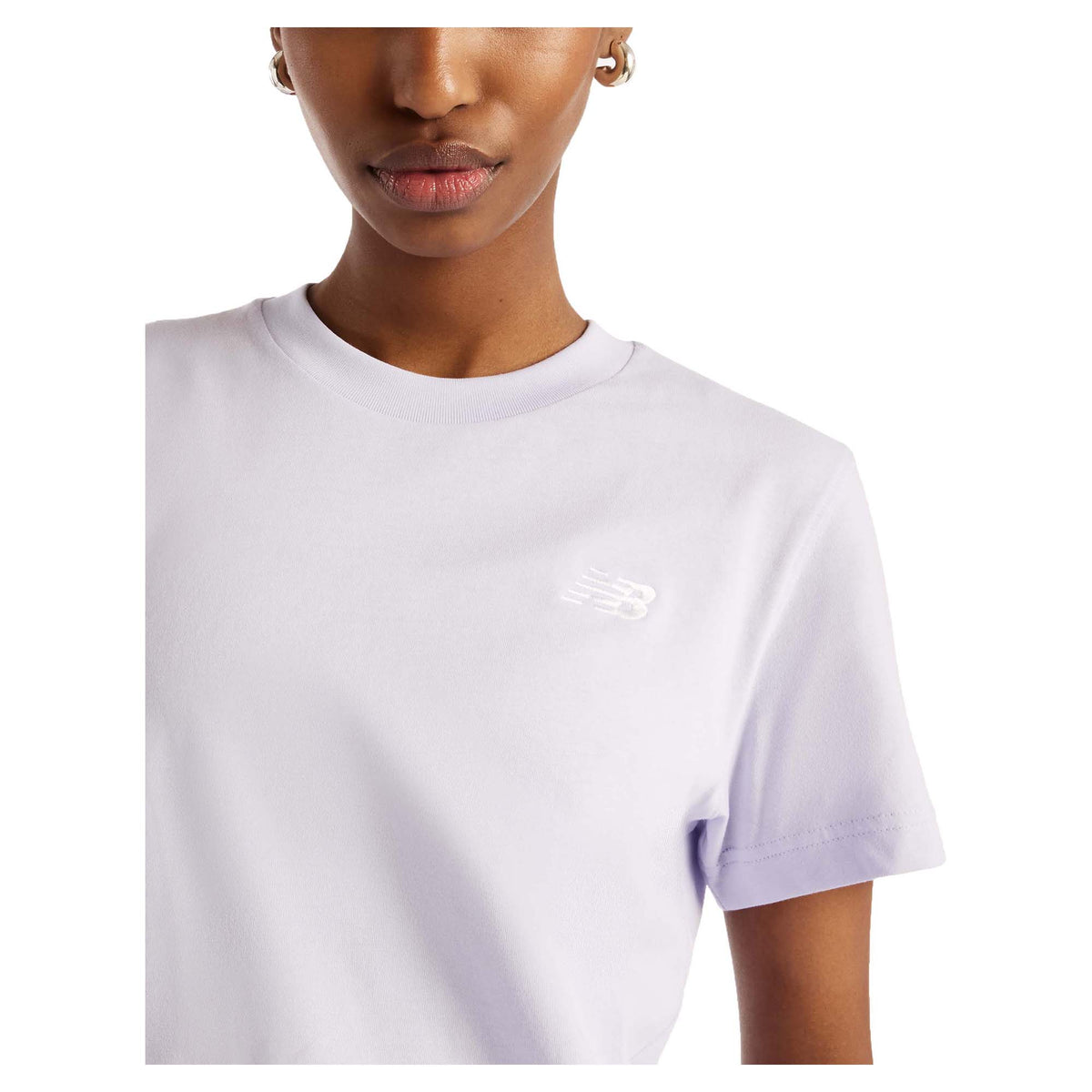 NEW BALANCE WOMEN'S SPORT ESSENTIALS JERSEY VIOLET TEE