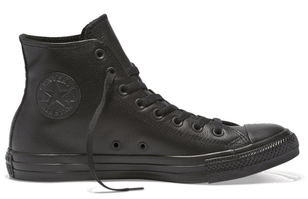 triple black high top converse