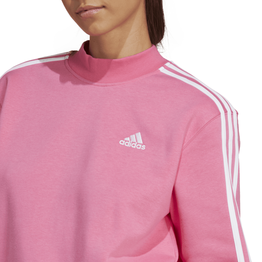 Adidas 3 stripe 2025 t shirt women's pink