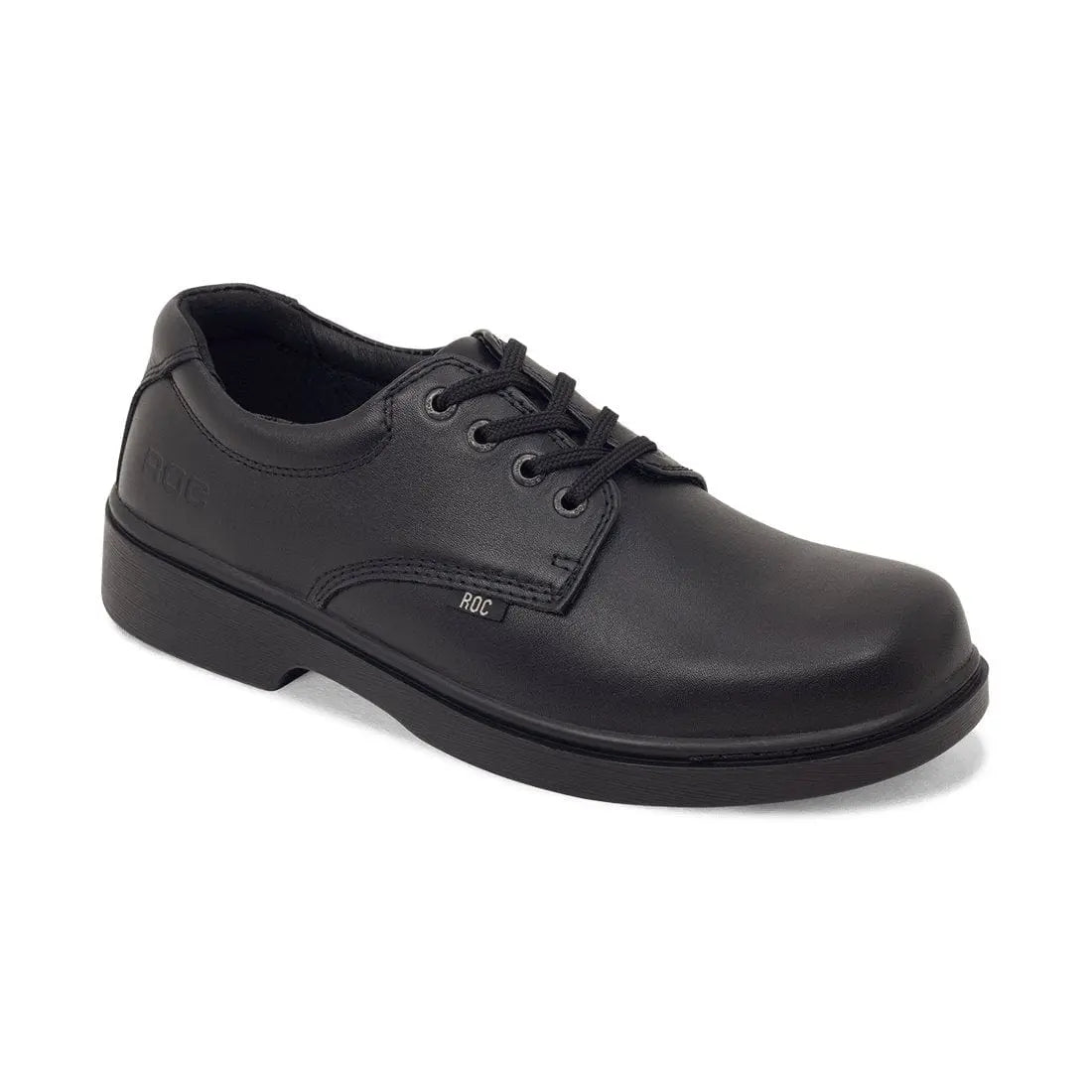 Roc Boots ROC SENIOR STROBE TRIPLE BLACK LEATHER SCHOOL SHOE - INSPORT