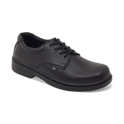 Roc Boots ROC SENIOR STROBE TRIPLE BLACK LEATHER SCHOOL SHOE - INSPORT