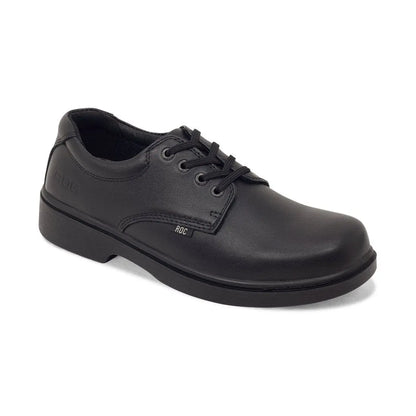 Roc Boots ROC SENIOR STROBE TRIPLE BLACK LEATHER SCHOOL SHOE - INSPORT