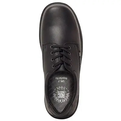 Roc Boots ROC SENIOR STROBE TRIPLE BLACK LEATHER SCHOOL SHOE - INSPORT