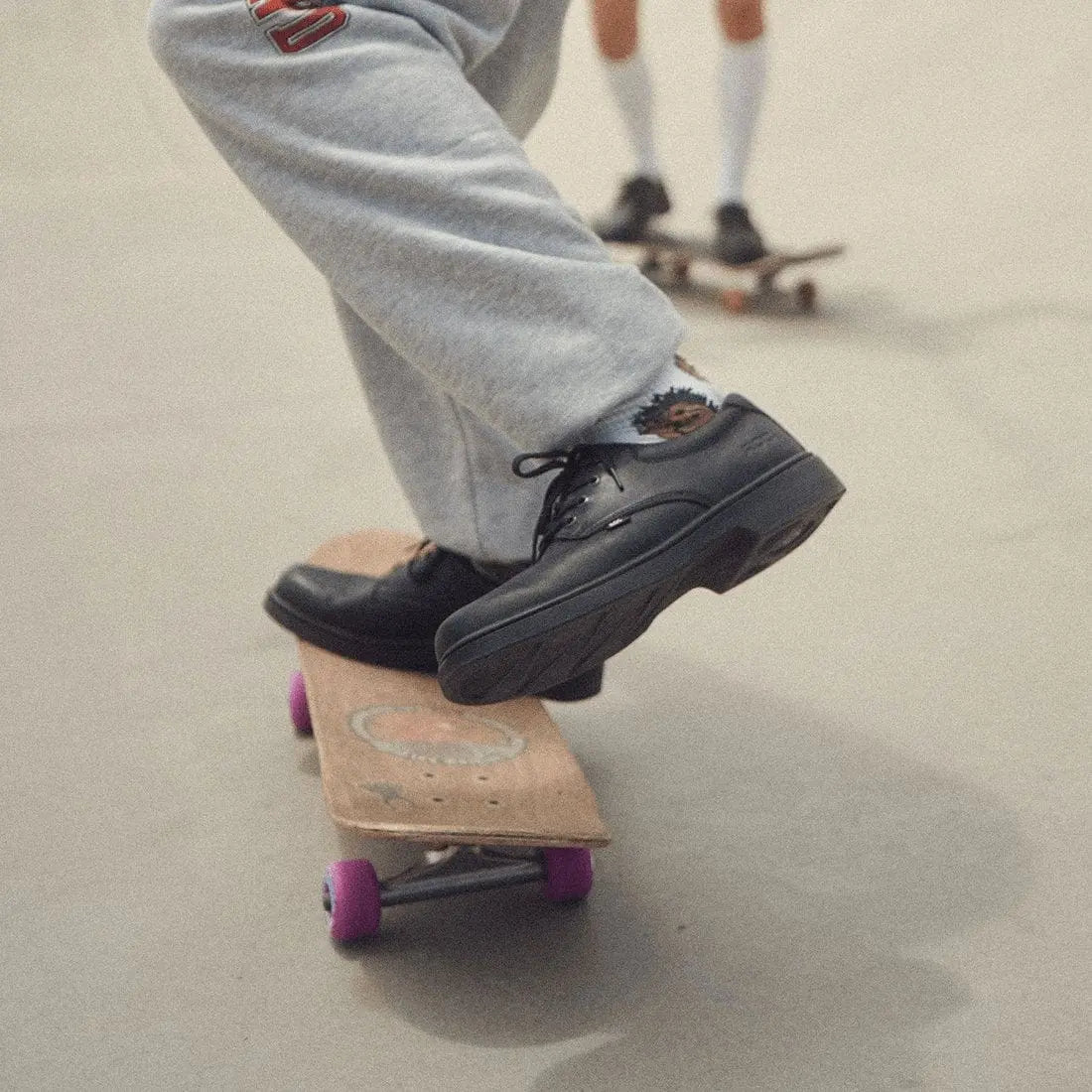 Roc Boots ROC SENIOR STROBE TRIPLE BLACK LEATHER SCHOOL SHOE - INSPORT