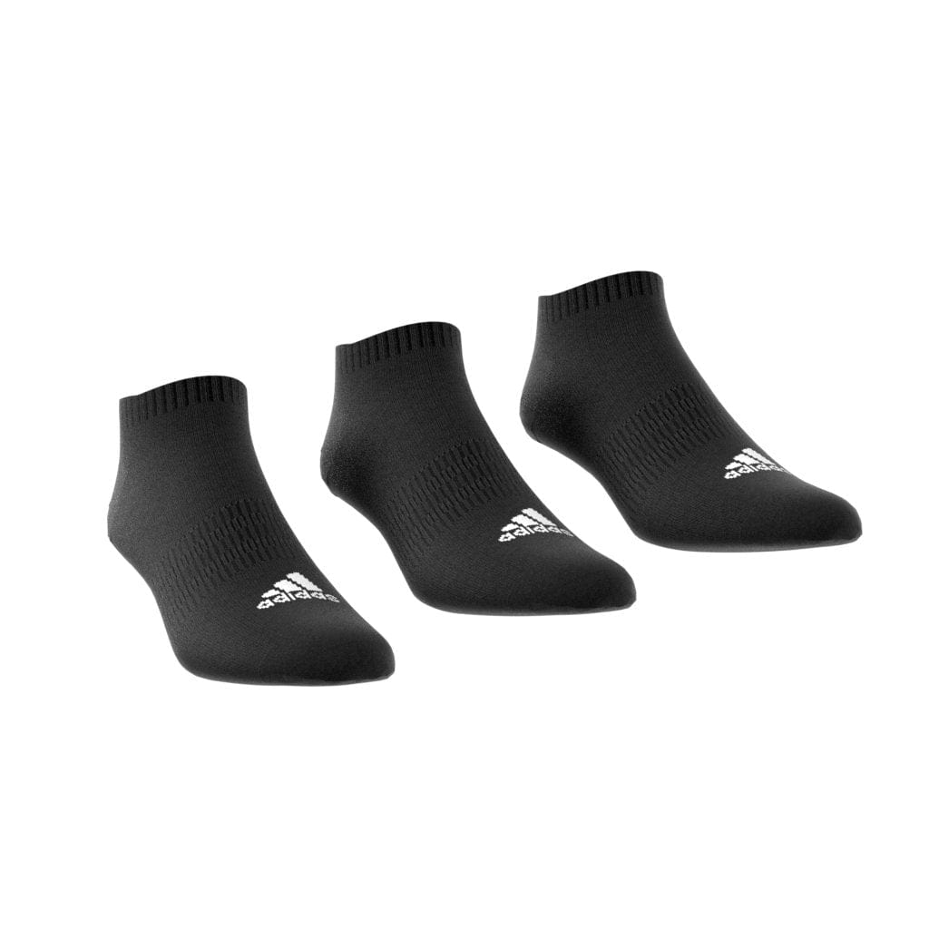 Adidas ADIDAS CUSHIONED LOW-CUT SOCKS 3 PAIRS BLACK SOCKS - INSPORT