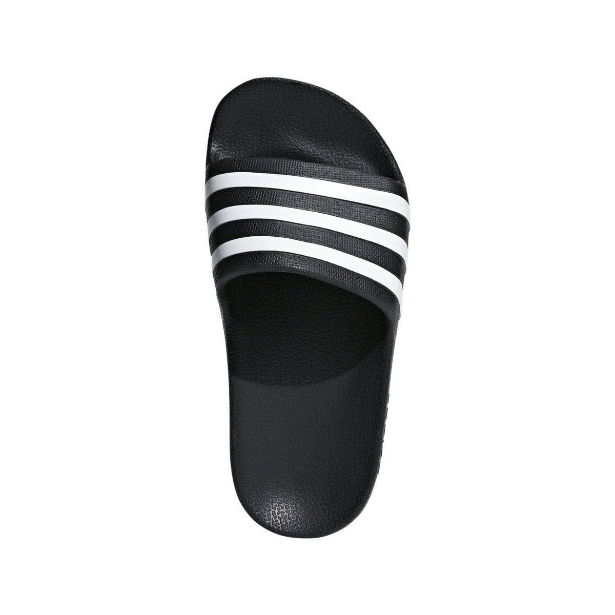 Adidas ADIDAS JUNIOR ADILETTE AQUA BLACK/WHITE SLIDES - INSPORT