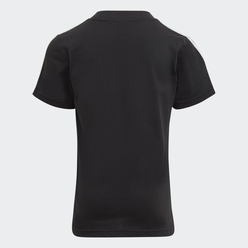 Adidas ADIDAS JUNIOR ESSENTIALS 3-STRIPES BLACK TEE - INSPORT