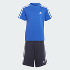 Adidas ADIDAS JUNIOR ESSENTIALS 3-STRIPES BLUE SET - INSPORT