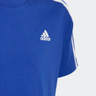 Adidas ADIDAS JUNIOR ESSENTIALS 3-STRIPES COTTON BLUE TEE - INSPORT