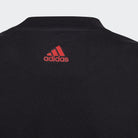 Adidas ADIDAS JUNIOR ESSENTIALS TWO-COLOR BIG LOGO COTTON BLACK/RED TEE - INSPORT