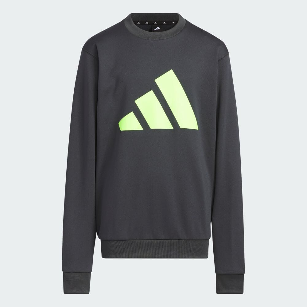 Adidas ADIDAS JUNIOR Train Essentials AeroReady Warm Logo Jr GREY/YELLOW Sweatshirt - INSPORT