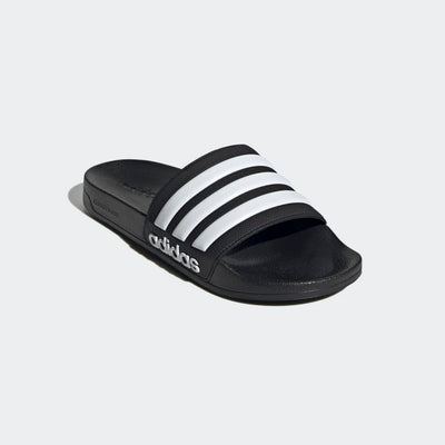 Adidas ADIDAS MEN'S ADILETTE BLACK/WHITE SHOWER SLIDES - INSPORT