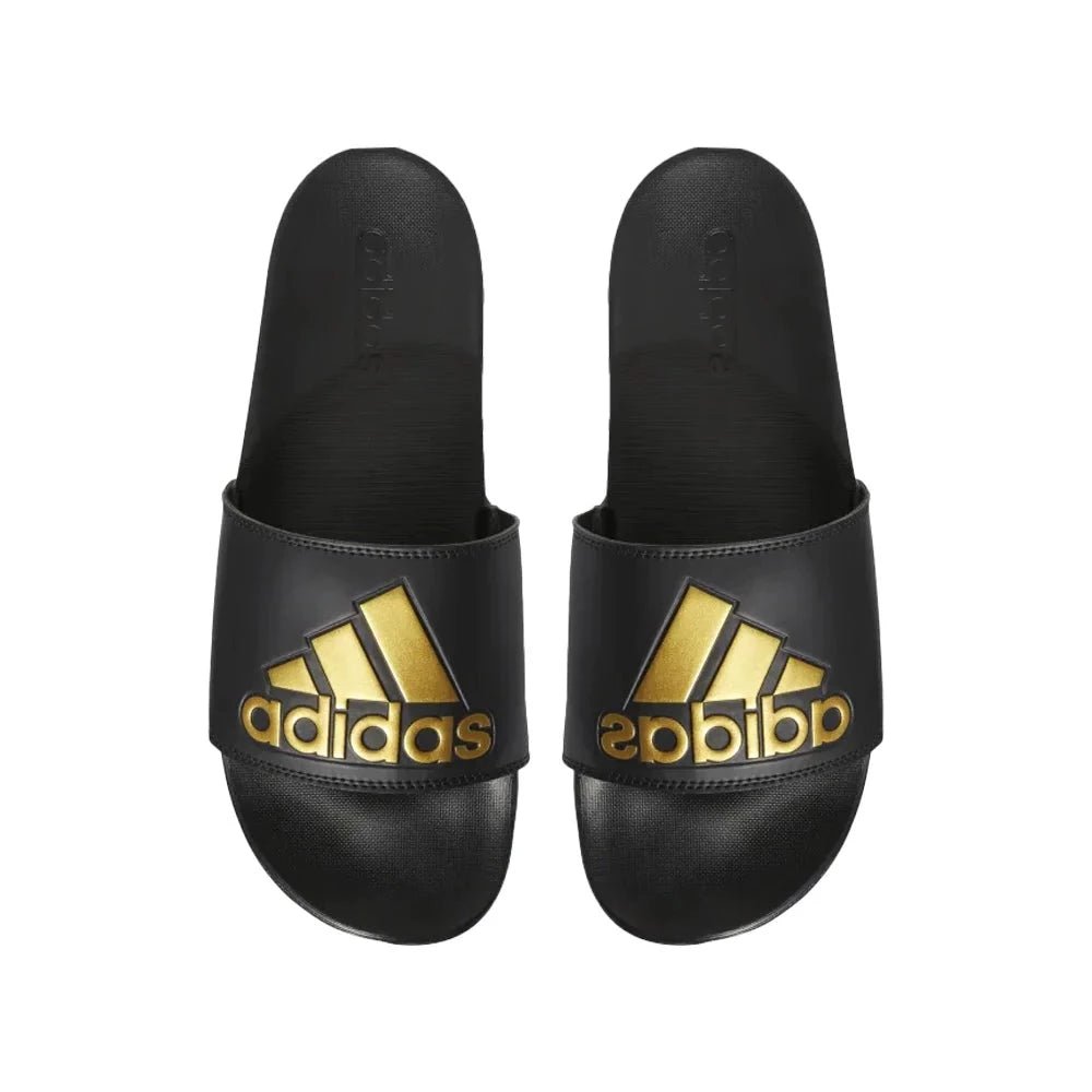 Adidas ADIDAS MEN'S ADILETTE COMFORT BLACK/GOLD SLIDES - INSPORT