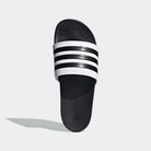 Adidas ADIDAS MEN'S ADILETTE COMFORT WHITE/BLACK SLIDES - INSPORT