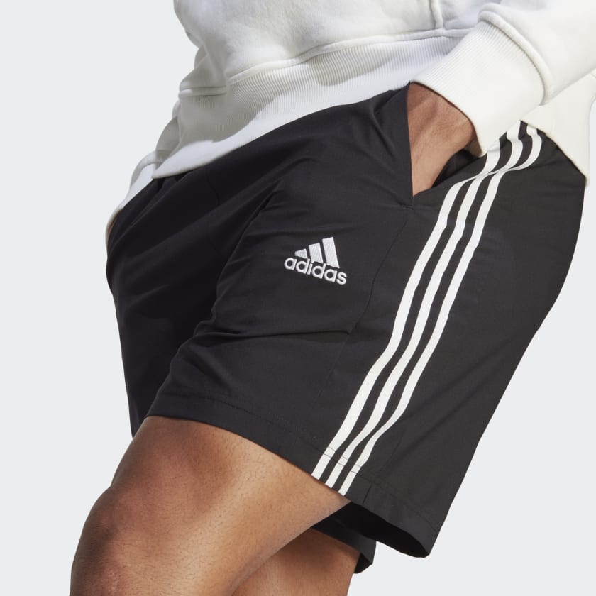 Adidas 3 stripe deals training shorts mens