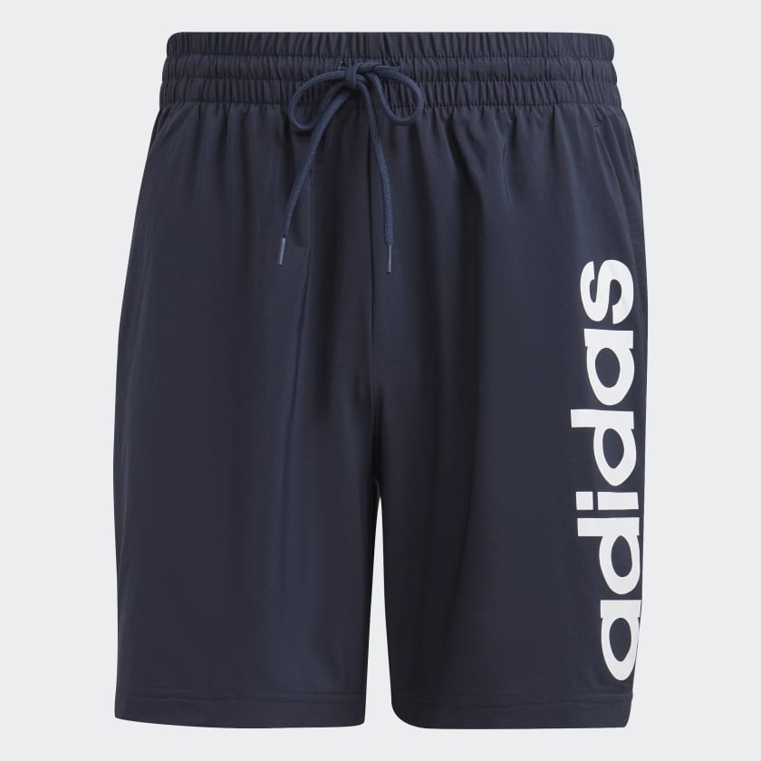 Adidas ADIDAS MEN'S AEROREADY ESSENTIALS CHELSEA LINEAR LOGO NAVY SHORTS - INSPORT