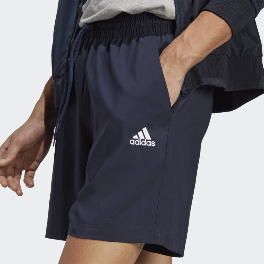 Adidas ADIDAS MEN'S AEROREADY ESSENTIALS CHELSEA SMALL LOGO NAVY SHORTS - INSPORT