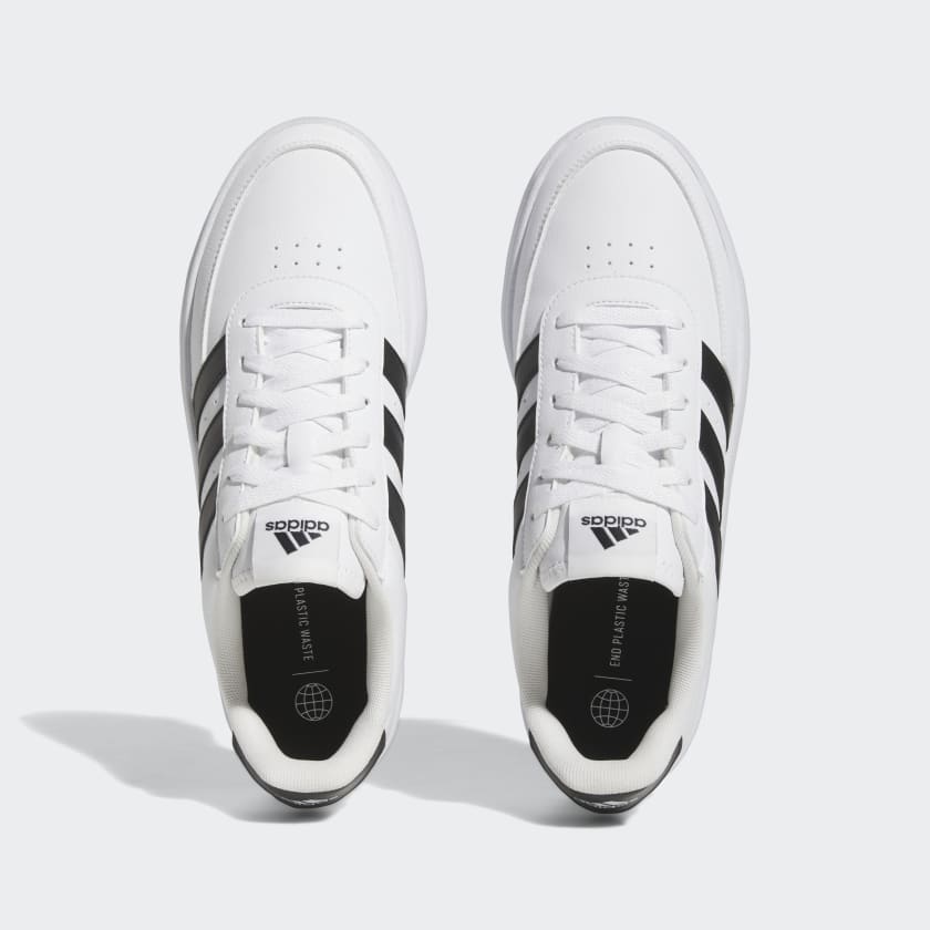 Adidas ADIDAS MEN'S BREAKNET 2.0 WHITE/BLACK SHOES - INSPORT