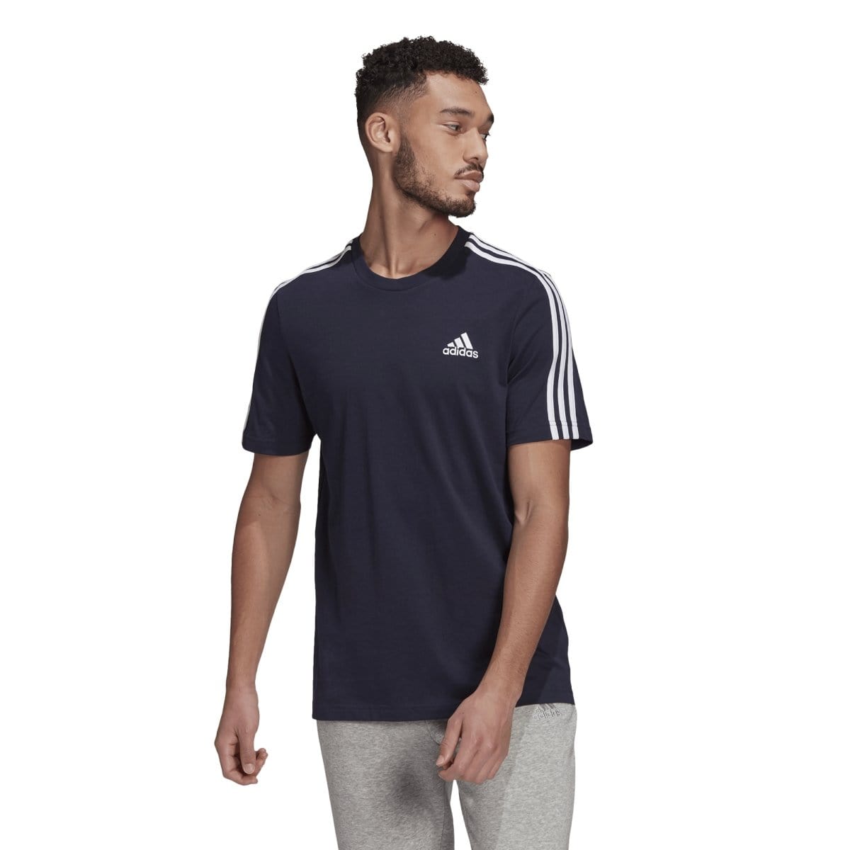  adidas Men's Training Essentials 3-Stripes T-Shirt, Better  Scarlet/Black, X-Small : Clothing, Shoes & Jewelry