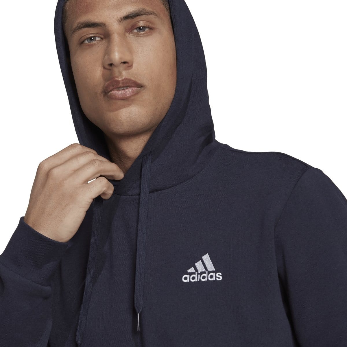 Adidas ADIDAS MEN'S ESSENTIALS FLEECE NAVY HOODIE - INSPORT