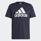 Adidas ADIDAS MEN'S ESSENTIALS SINGLE JERSEY BIG LOGO NAVY TEE - INSPORT