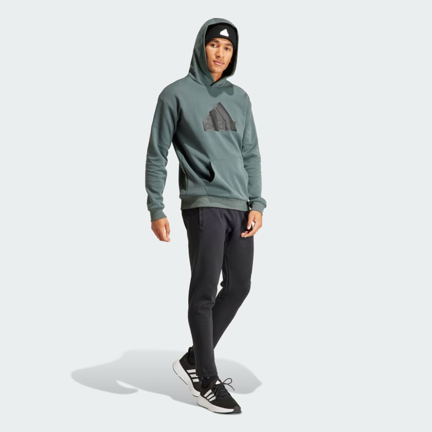 Adidas hoodie sale grey mens