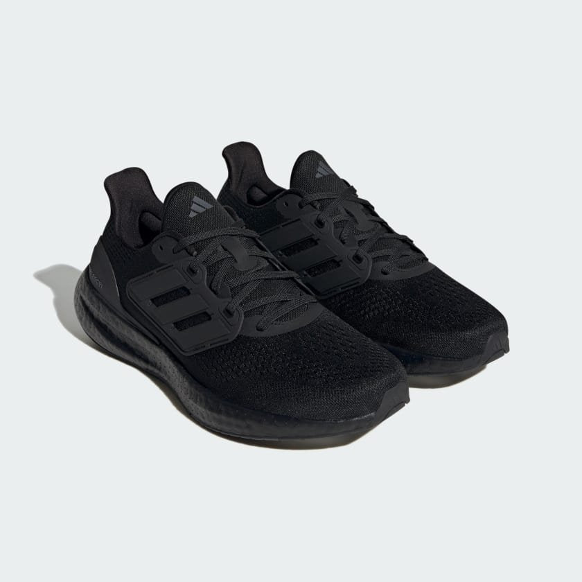 Adidas Adidas Mens Pureboost 23 Triple Black Shoes - INSPORT