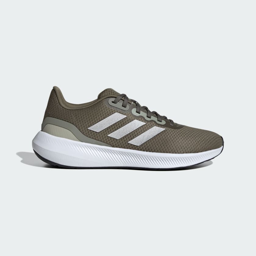 Adidas ADIDAS MEN'S RUNFALCON OLIVE/WHITE SHOES - INSPORT