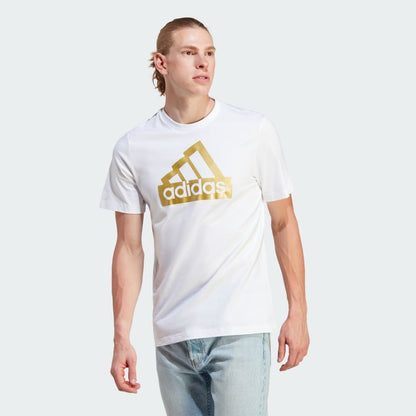 Adidas ADIDAS MEN'S SPORTSWEAR FUTURE ICONS METALLIC WHITE TEE - INSPORT