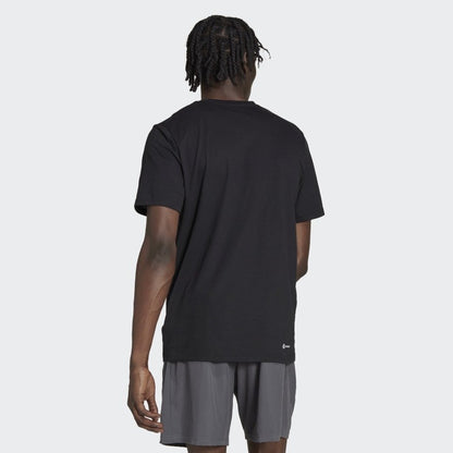 Adidas ADIDAS MEN'S TRAIN ESSENTIALS BLACK TEE - INSPORT