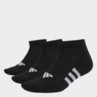 Adidas ADIDAS PERFORMANCE CUSHIONED LOW 3 PACK BLACK SOCKS - INSPORT
