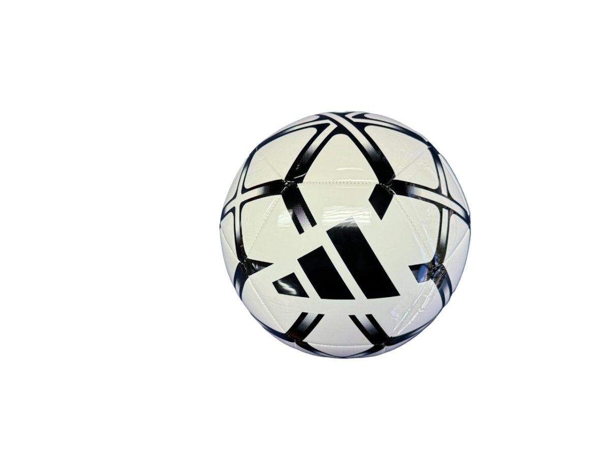 ADIDAS STARLANCER CLUB BLACK WHITE SOCCER BALL SIZE 5