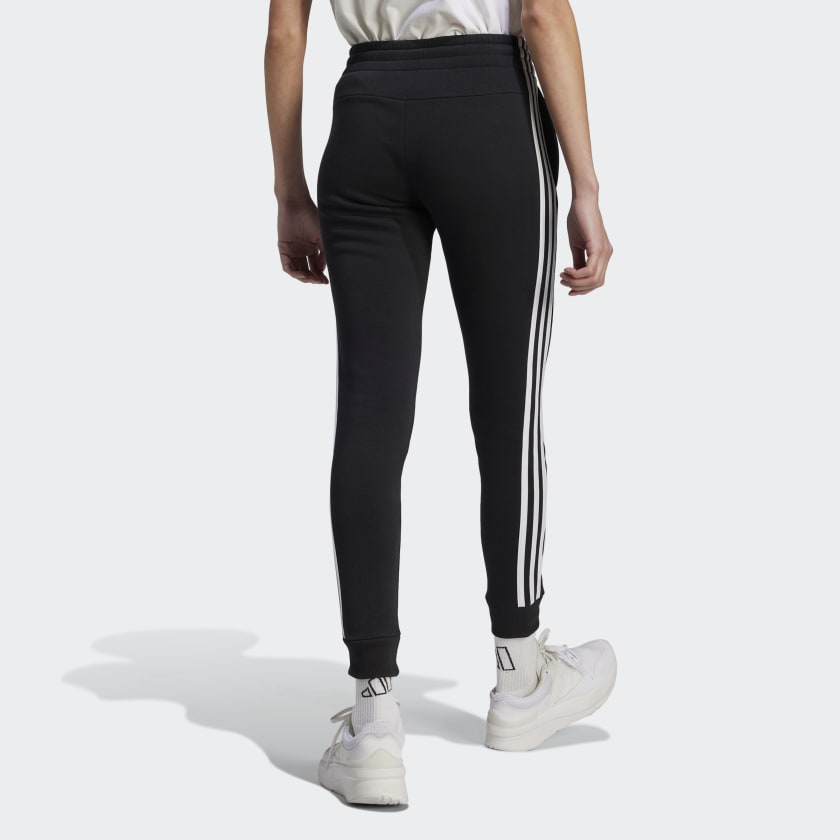Adidas ADIDAS WOMEN'S 3-STRIPES FLEECE PANT BLACK/WHITE - INSPORT