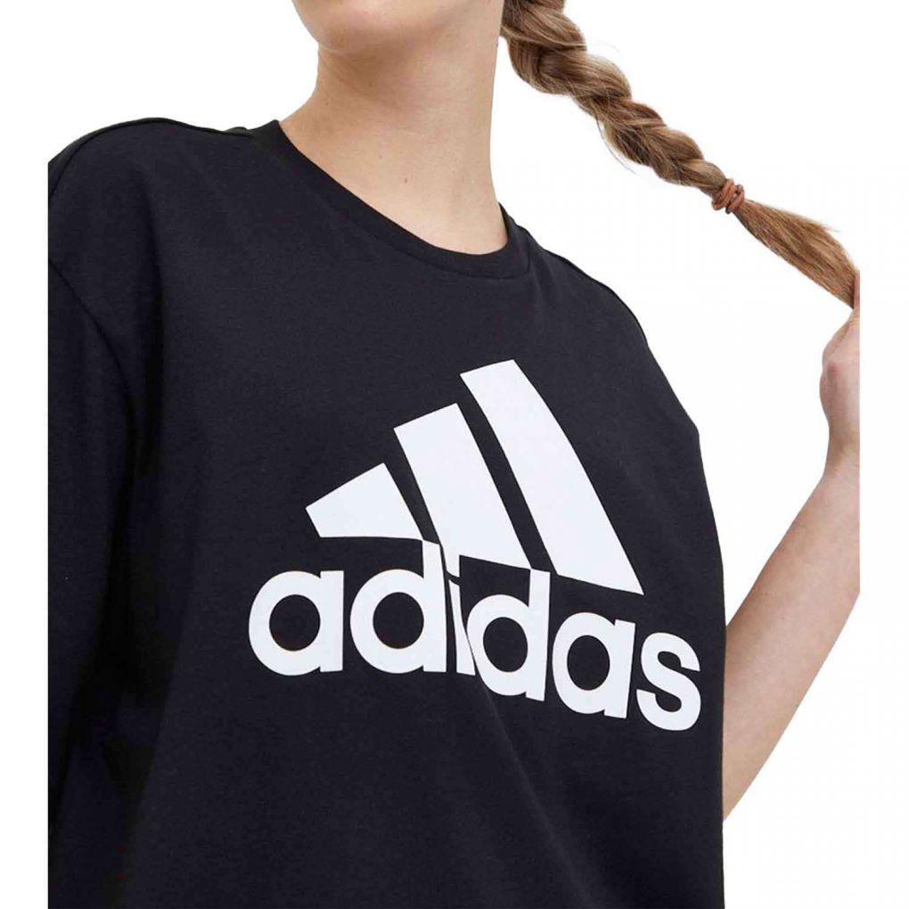 Adidas ADIDAS WOMEN'S BIG LOGO BOYFRIEND BLACK TEE - INSPORT