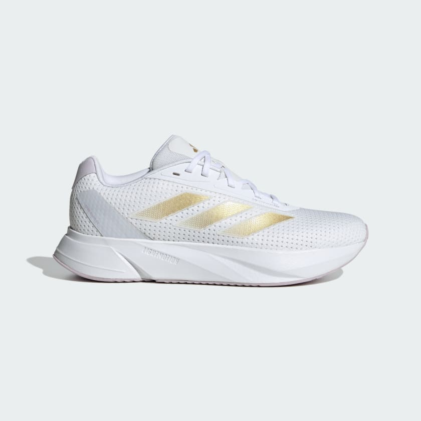 ADIDAS WOMEN'S DURAMO SL WHITE/GOLD RUNNING SHOES