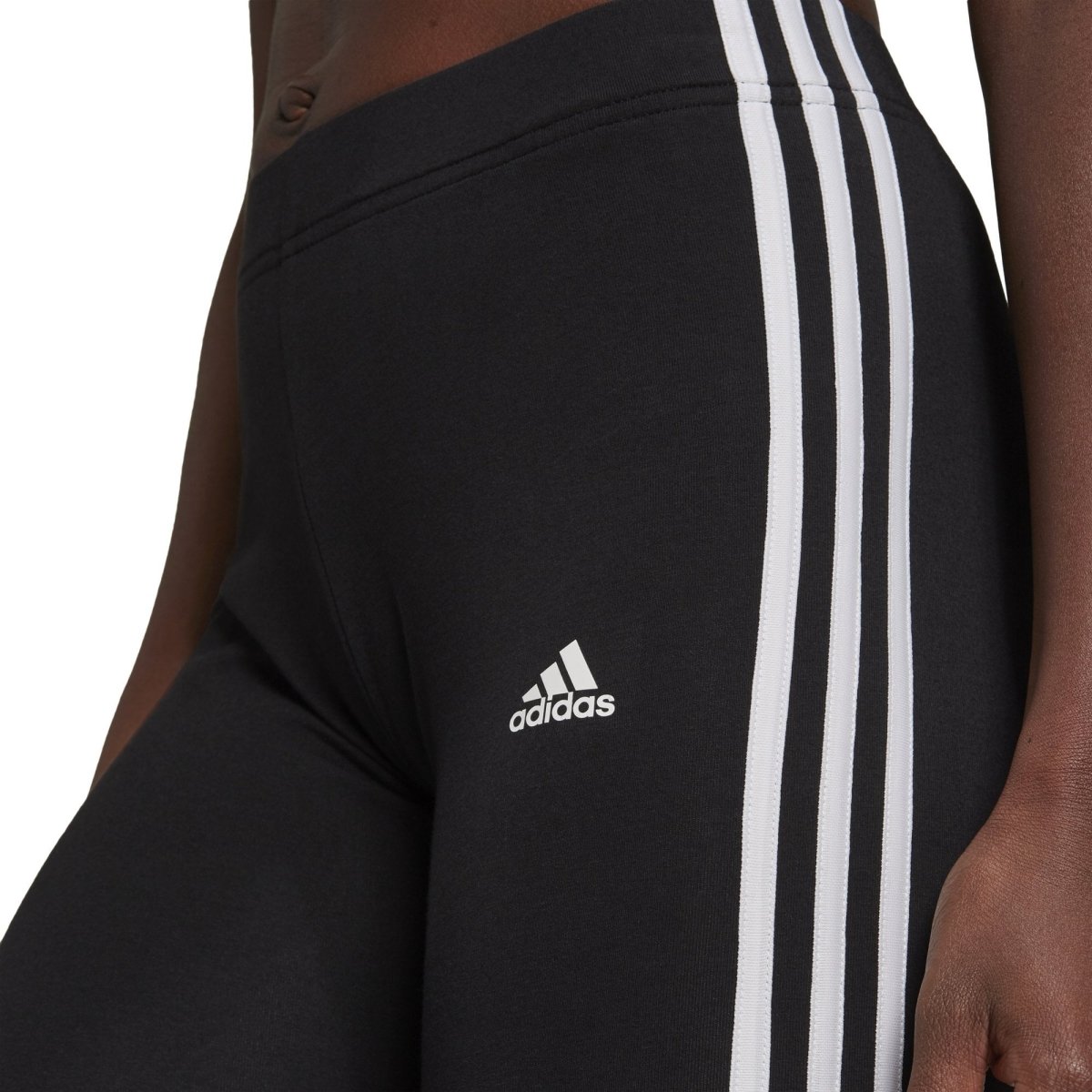 Adidas ADIDAS WOMEN'S ESSENTIALS 3-STRIPES BLACK BIKE SHORTS - INSPORT