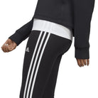 Adidas ADIDAS WOMEN'S ESSENTIALS 3-STRIPES HIGH-WAISTED SINGLE JERSEY BLACK TIGHTS - INSPORT