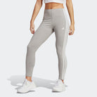 Adidas ADIDAS WOMEN'S ESSENTIALS 3-STRIPES HIGH-WAISTED SINGLE JERSEY TIGHTS - INSPORT